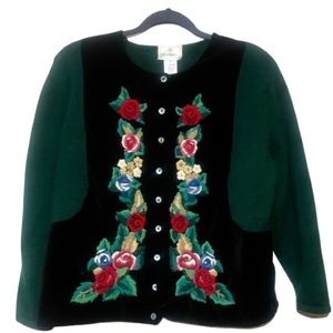 Vintage Floral Sweater